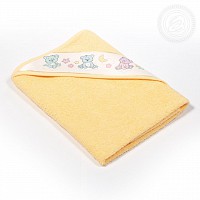 Уголок и полотенца детские «Мойдодыр» (желтый)