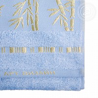 Набор махровых полотенец Бамбук голубой