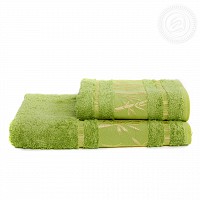 Набор махровых полотенец Бамбук фисташка
