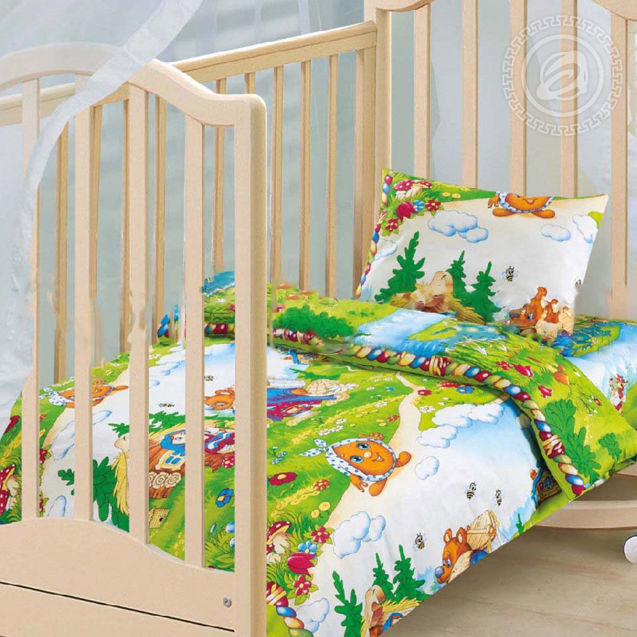 Комплект постельного белья для малышей В гостях у сказки