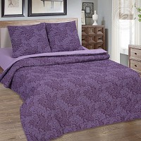 Комплект постельного белья из поплина зима-лето Вирджиния (фиолетовый)